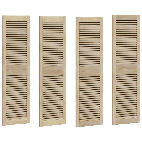 Врата за шкаф с врата 4 pcs Естествен 140,5 x 2,1 x 39,5 см