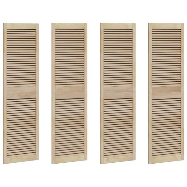 Врата за шкаф с врата 4 pcs Естествен 170 x 2,1 x 49,5 см
