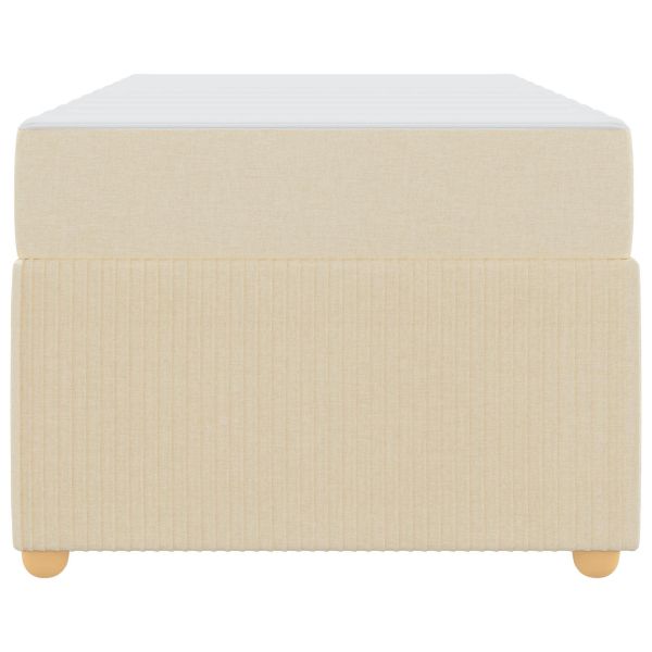 Рамка за легло с матрак Крем 90 x 200 cm текстил