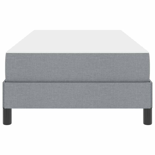 Легло с пружинирана основа Светлосиво 90 x 190 cm текстил