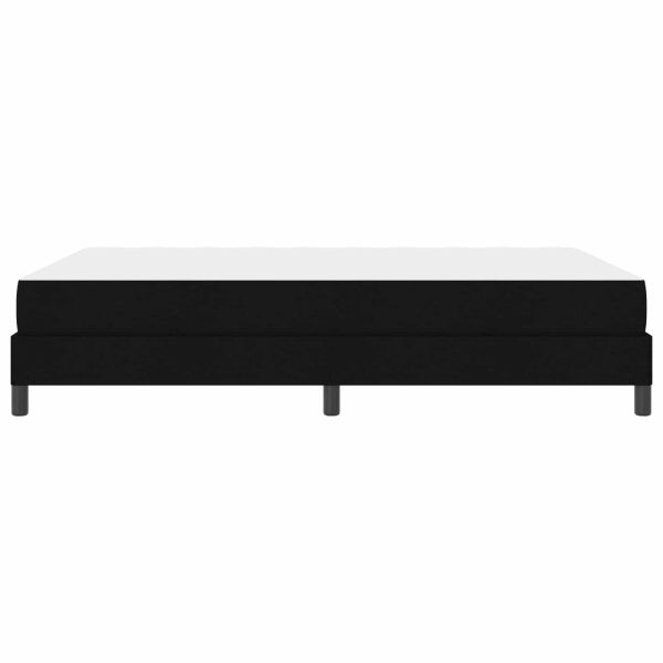 Легло с пружинирана основа с матрак Черно 160 x 200 cm текстил