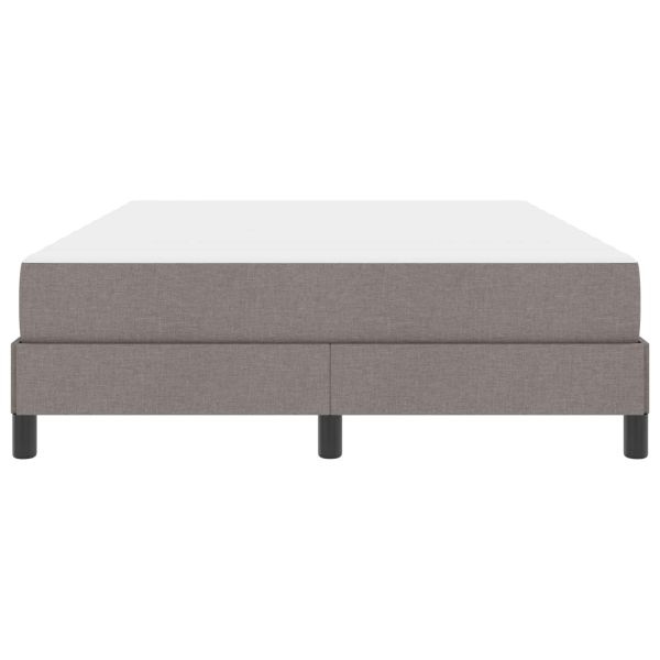 Легло с пружинирана основа с матрак Таупе 160 x 200 cm текстил