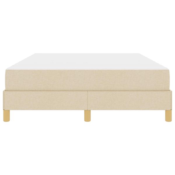Легло с пружинирана основа с матрак Крем 160 x 200 cm текстил