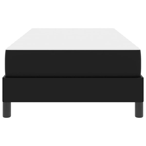 Рамка за легло с матрак Черно 90 x 200 cm текстил