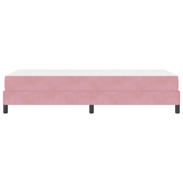 Легло с пружинирана основа с матрак Розово 80 x 200 cm текстил