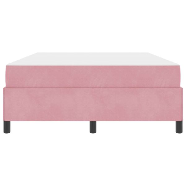 Рамка за легло с матрак Розово 160 x 200 cm текстил