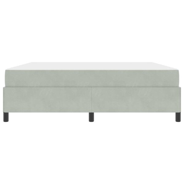 Рамка за легло с матрак Светлосиво 180 x 200 cm текстил