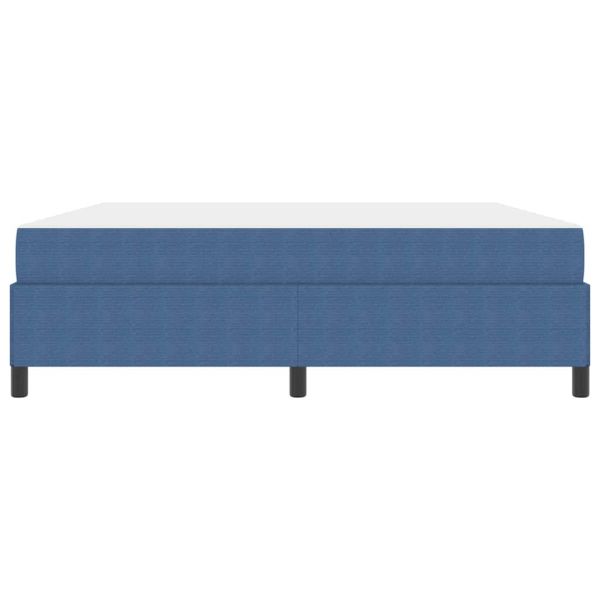 Рамка за легло с матрак Синьо 180 x 200 cm текстил