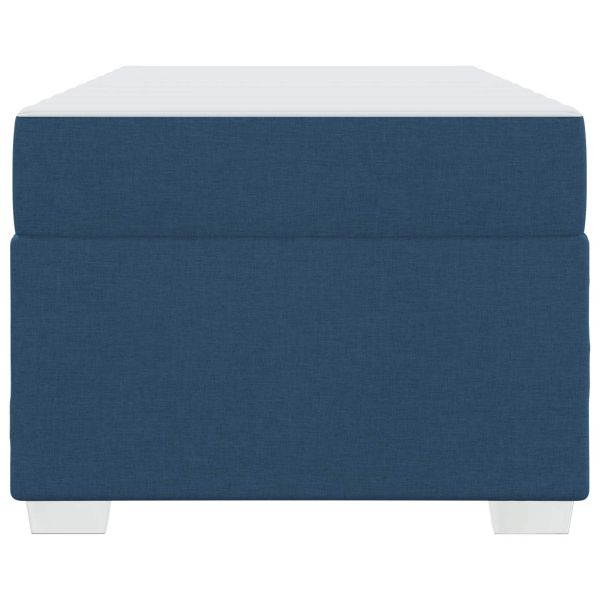 Рамка за легло с матрак Синьо 80 x 200 cm текстил