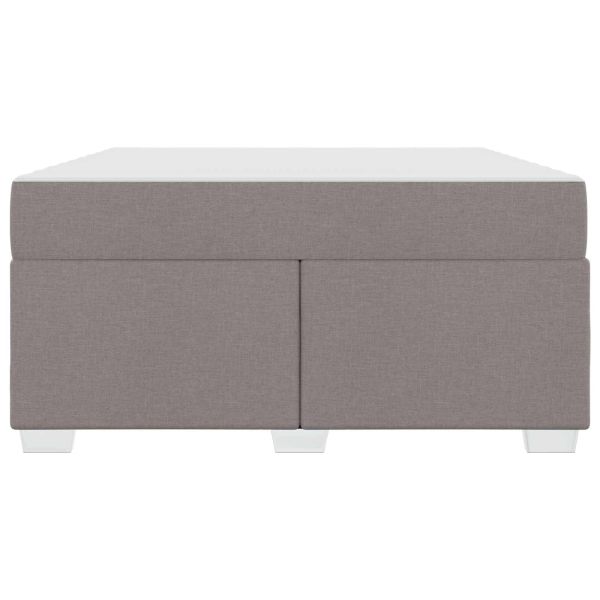 Рамка за легло с матрак Таупе 140 x 200 cm текстил