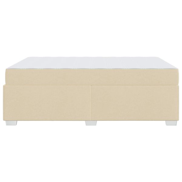 Рамка за легло с матрак Крем 160 x 200 cm текстил