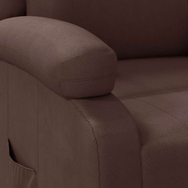 Наклоняем стол, кафяв, изкуствена кожа