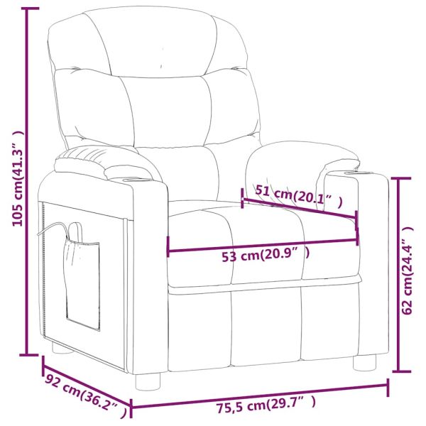 Масажен стол, таупе, текстил