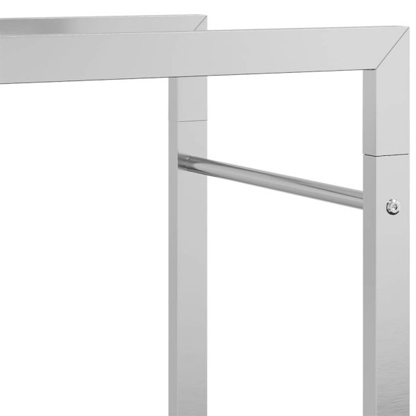 Стойка за дърва за огрев, 50x28x56 см, неръждаема стомана