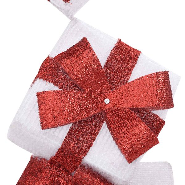 Коледна декорация Кутия за подарък 80 светодиода Топло бяло