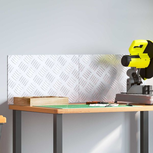 Стъпало Правоъгълна 2 pcs Сребрист 50 x 30 cm Алуминий