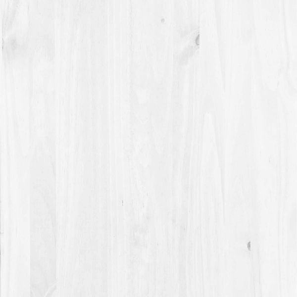 Шкаф за вино ASKIM Бяло с меден връх 57 x 37 x 114 см