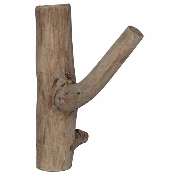 Кука Кафяво 4 x 4 x 14 см Солидно възстановено дърво