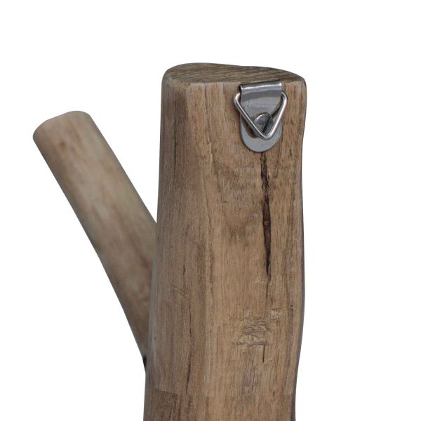 Кука Кафяво 4 x 4 x 14 см Солидно възстановено дърво