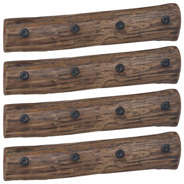 Закачалка Кафяво 50 x 8 x 12 см Солидно възстановено дърво