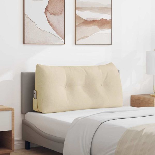 Възглавница за гръб Крем 100 x 24 x 50 см текстил