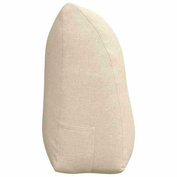 Възглавница за гръб Крем 100 x 24 x 50 см текстил