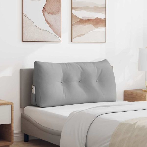 Възглавница за гръб Облачно сиво 100 x 24 x 50 см текстил