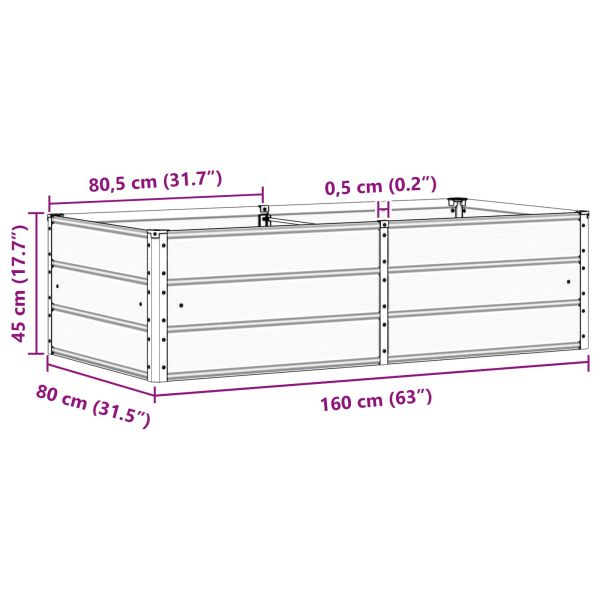 Кашпа Слонова кост 160 x 80 x 45 cm Стомана