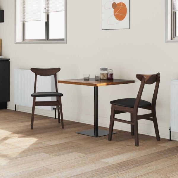 Обедени столове 2 pcs Светло кафяво 42 х 47.5 х 81 см