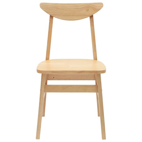 Обедени столове 2 pcs Естествен 42 х 47.5 х 81 см