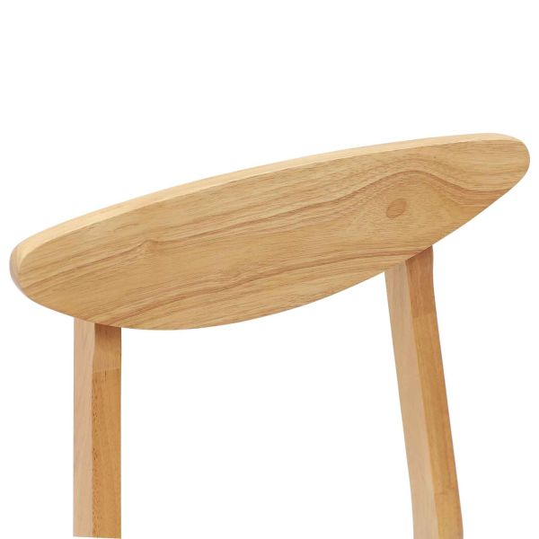 Обедени столове 2 pcs Естествен 42 х 47.5 х 81 см