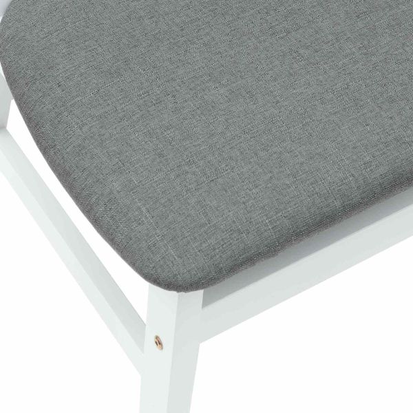 Обедени столове 2 pcs Бяло 42 х 47.5 х 81 см