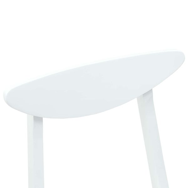 Обедени столове 2 pcs Бяло 42 х 47.5 х 81 см