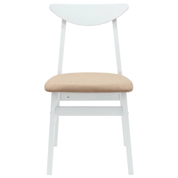 Обедени столове 2 pcs Бяло 42 х 47.5 х 81 см