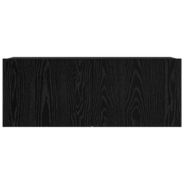 Комплект ТВ шкаф 6 pcs Черния дъб 100 x 30 x 30 cm