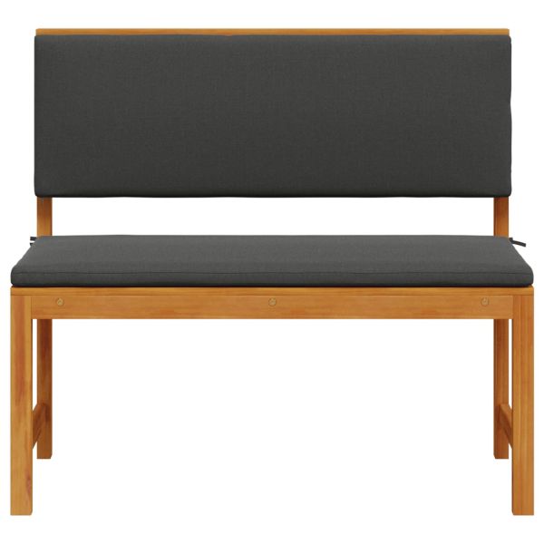 Градински стол с възглавница Кафяво 100 x 50 x 91 см