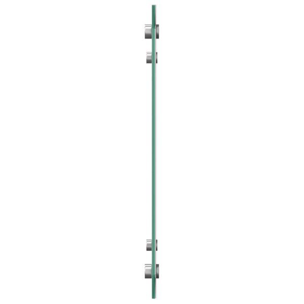 Кухненски заден панел Светлосиво 70 x 40 cm закалено стъкло