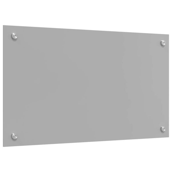 Кухненски заден панел Светлосиво 70 x 40 cm закалено стъкло