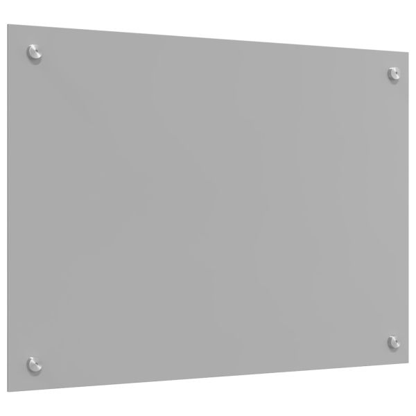 Кухненски заден панел Светлосиво 70 x 50 cm закалено стъкло