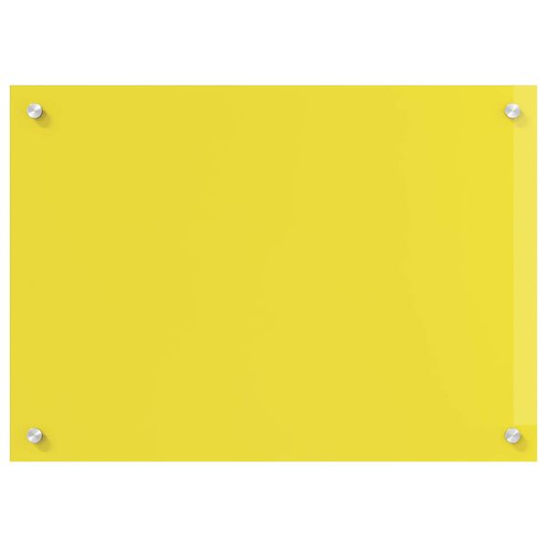 Кухненски заден панел Жълто 70 x 50 x 0,6 см закалено стъкло