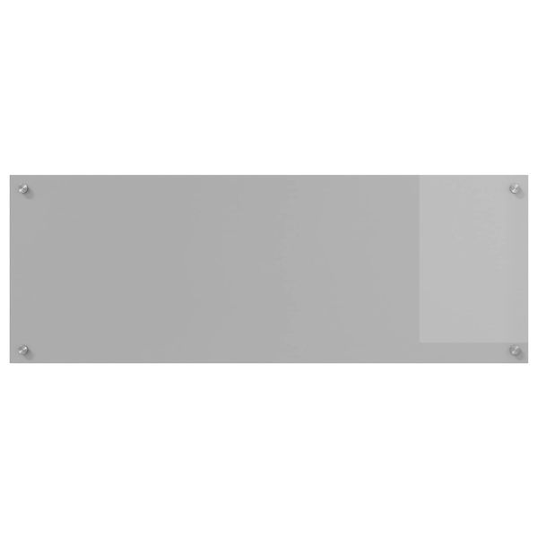 Кухненски заден панел Светлосиво 110 x 40 cm закалено стъкло