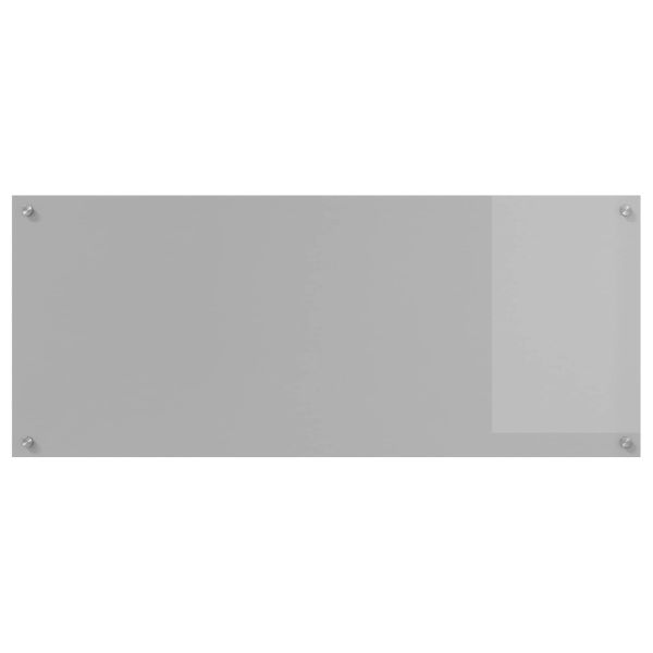 Кухненски заден панел Светлосиво 120 x 50 cm закалено стъкло