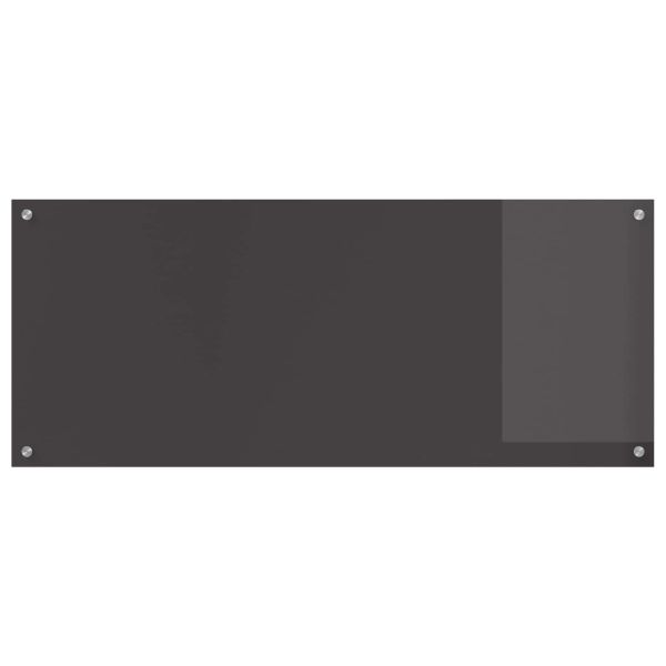 Кухненски заден панел Тъмен сив 120 x 50 cm закалено стъкло