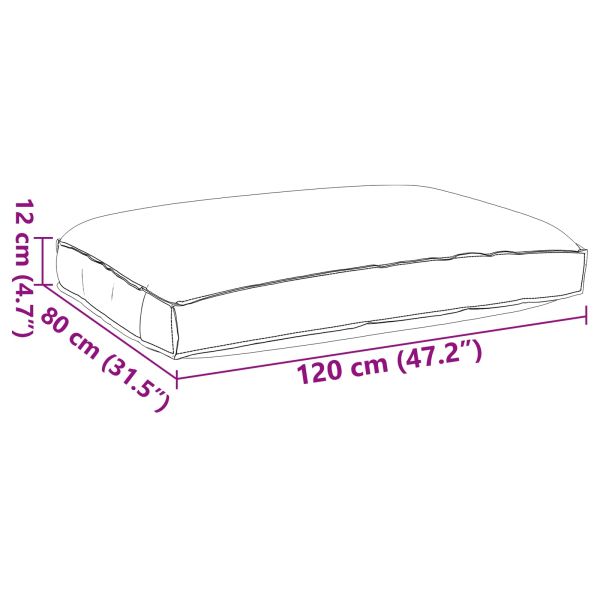 Възглавница Кралско синьо 120 x 80 x 12 cm Оксфордска тъкан