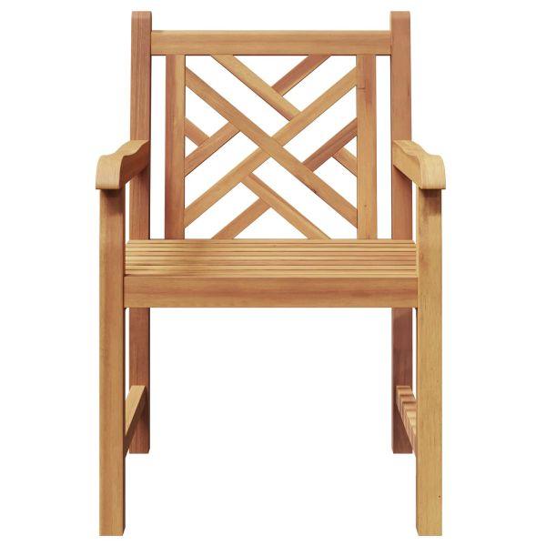 Стол 2 pcs Кафяво 60 x 58 x 90 см Солидно тиково дърво