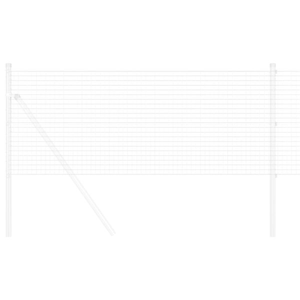 Заварена мрежа ограда Сребрист 0.8 x 25 m