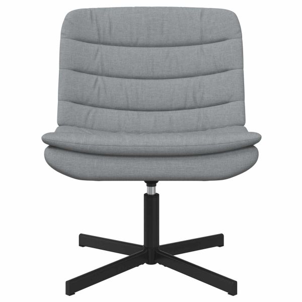 Въртящ се стол Светлосиво 63 x 75 x 76 см текстил