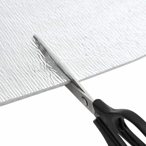 Топлоотражател за радиатор 2 pcs Сребрист 25 x 0,5 m Полиетилен