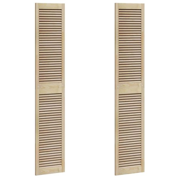Врата за шкаф с врата 2 pcs Естествен 201 x 2,1 x 39,5 см