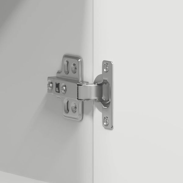 Висящ шкаф "Lyon", бял гланц, 60x31x60 см, инженерно дърво